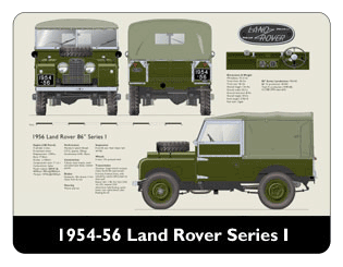 Land Rover Series 1 1954-56 Mouse Mat